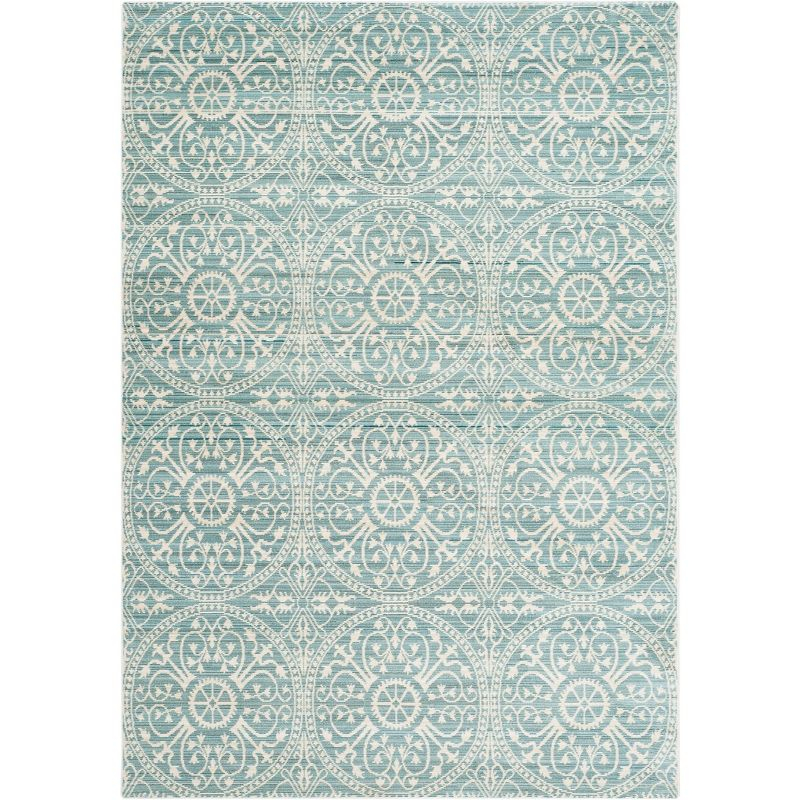 Valencia VAL214 Power Loomed Indoor Area Rug - Alpine/Cream - 5'x8' - Safavieh