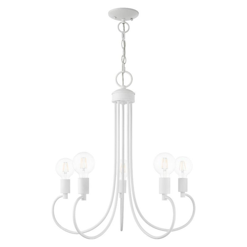 Livex Lighting Bari 5 - Light Chandelier in  White