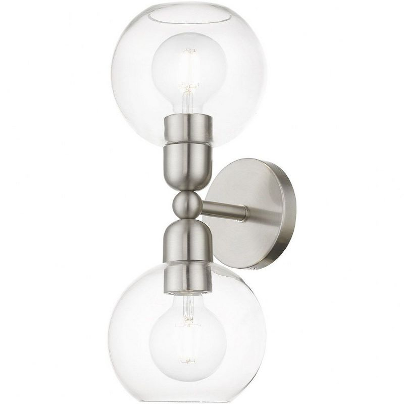 Livex Lighting Downtown 2 - Light Vanity in  Brushed Nickel