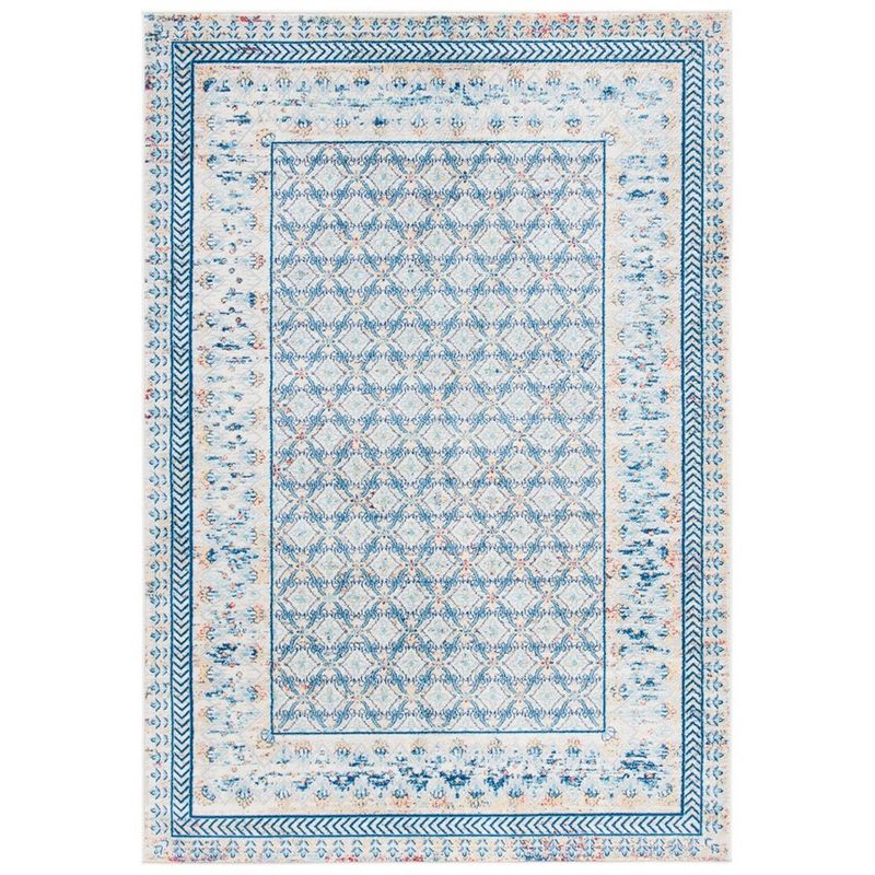 Brentwood BNT899 Power Loomed Indoor Accent Rug - Blue/Yellow - 3'x5' - Safavieh