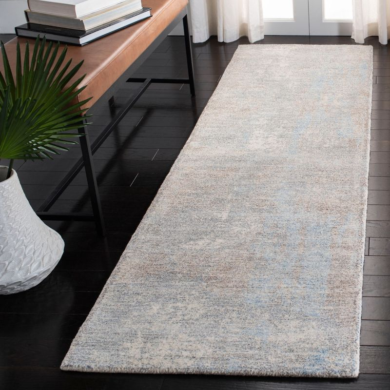 Restoration Vintage RVT113 Hand Tufted Runner Rug - Grey/Blue - 2'3"x8' - Safavieh.