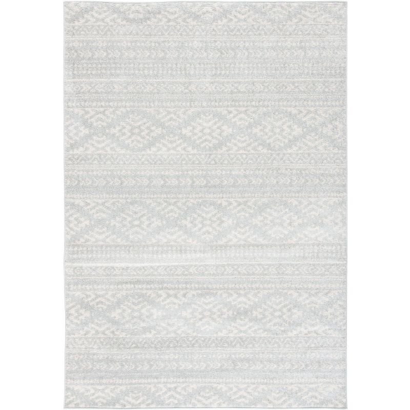 Tulum TUL272 Power Loomed Area Rug - Light Grey/Ivory - 6'x9' - Safavieh.
