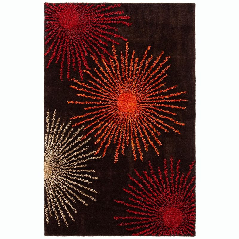 Soho SOH712 Hand Tufted Indoor Accent Rug - Brown/Multi - 3'6"x5'6" - Safavieh.
