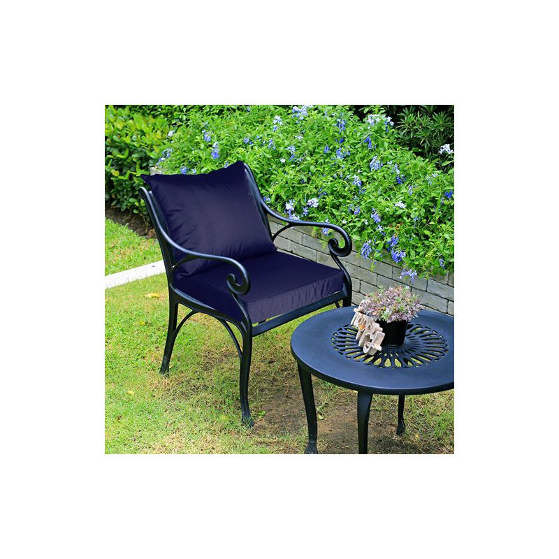 NewHome"Waterproof Outdoor Seat Cushion Set with Removable Cover, Fade-Resistant for Patio Chairs & Sofas"DarkBlue