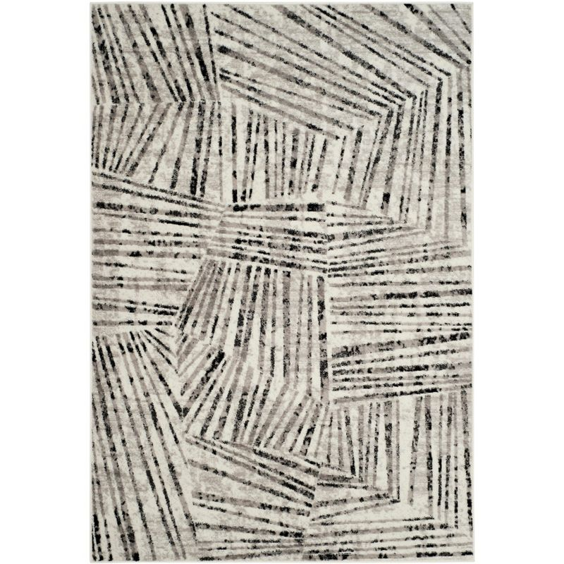 Skyler SKY191 Power Loomed Indoor Area Rug - Grey/Ivory - 5'1"x7'6" - Safavieh