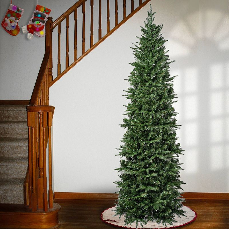 National Tree Company 7.5' Slim Unlit Duxbury Artificial Christmas Tree: Feel Real® Technology, Indoor Use