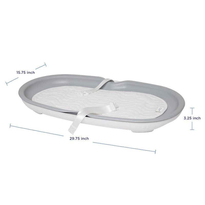 Ubbi Foam Changing Pad - Gray
