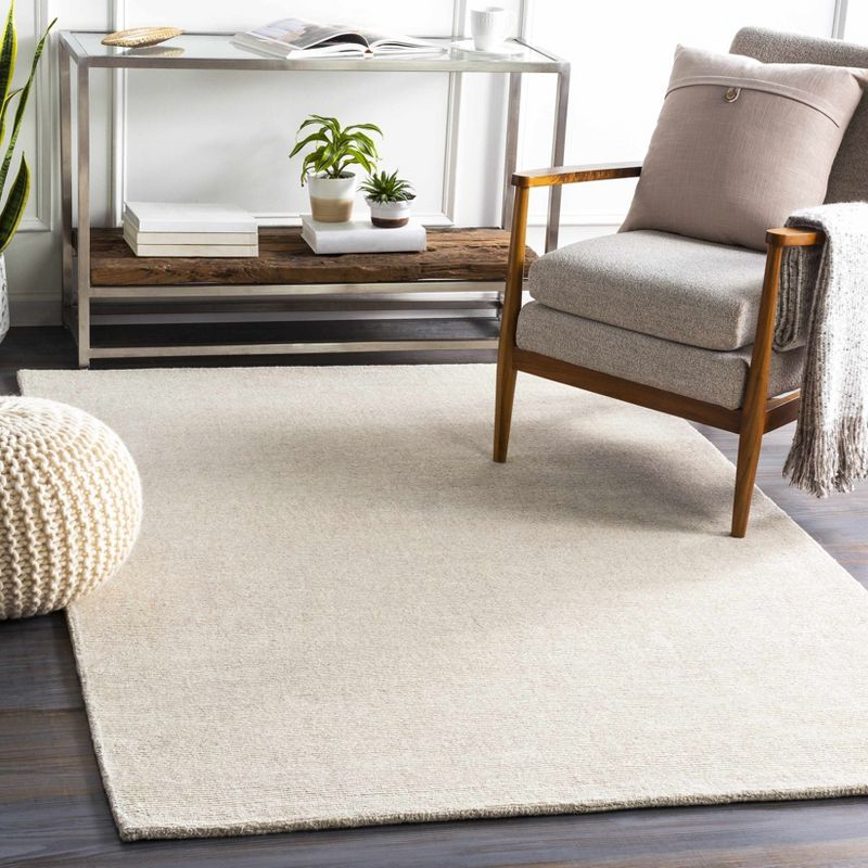 Hauteloom Rectangle Area Rug  Off-White