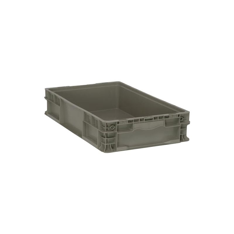 Quantum Storage Systems Stacker Straight Wall Container, 24"L X 15"W X 5"H, Up To 175 Lbs.