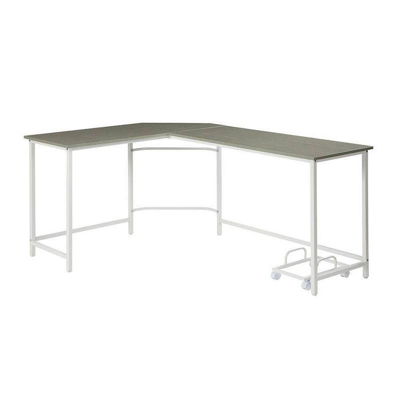 Acme Furniture 66" Dazenus Desk Gray/White Finish