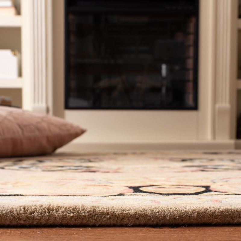 Savonnerie SAV206 Hand Tufted Area Rug - Ivory/Gold - 6'x9' - Safavieh.