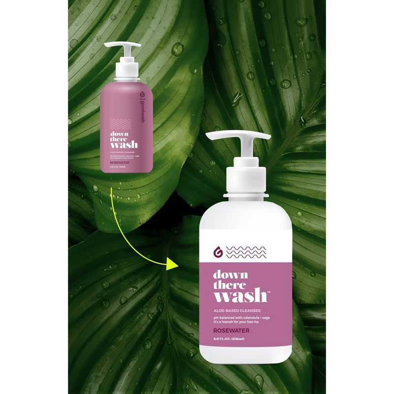 Goodwipes Down There Wash - Rosewater - 8 fl oz