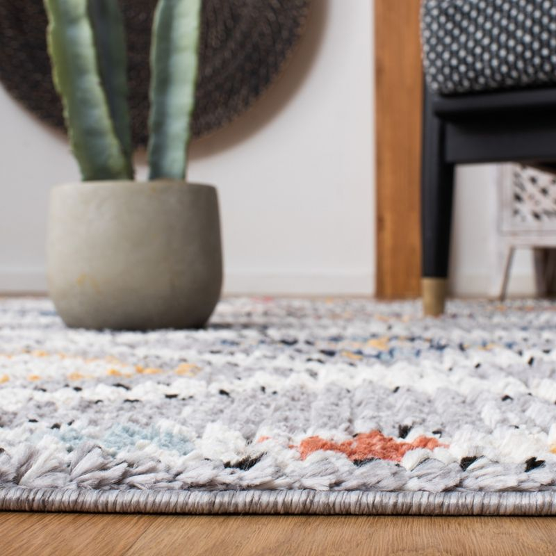 Morocco MRC965 Power Loomed Area Rug - Grey/Multi - 3'x3' - Safavieh.