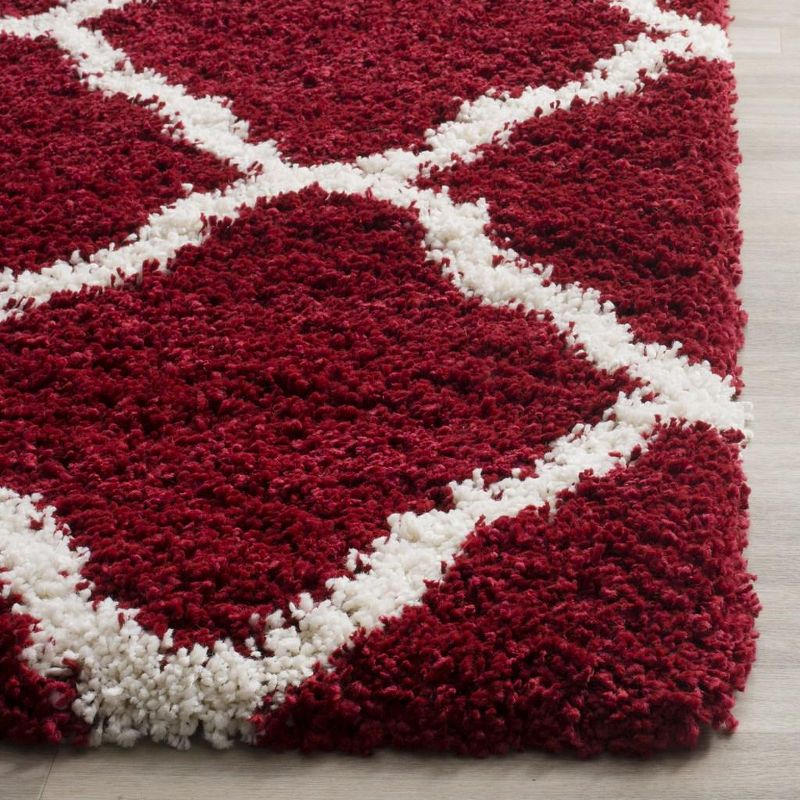 Hudson Shag SGH283 Power Loomed Indoor Accent Rug - Red/Ivory - 3'x5' - Safavieh.