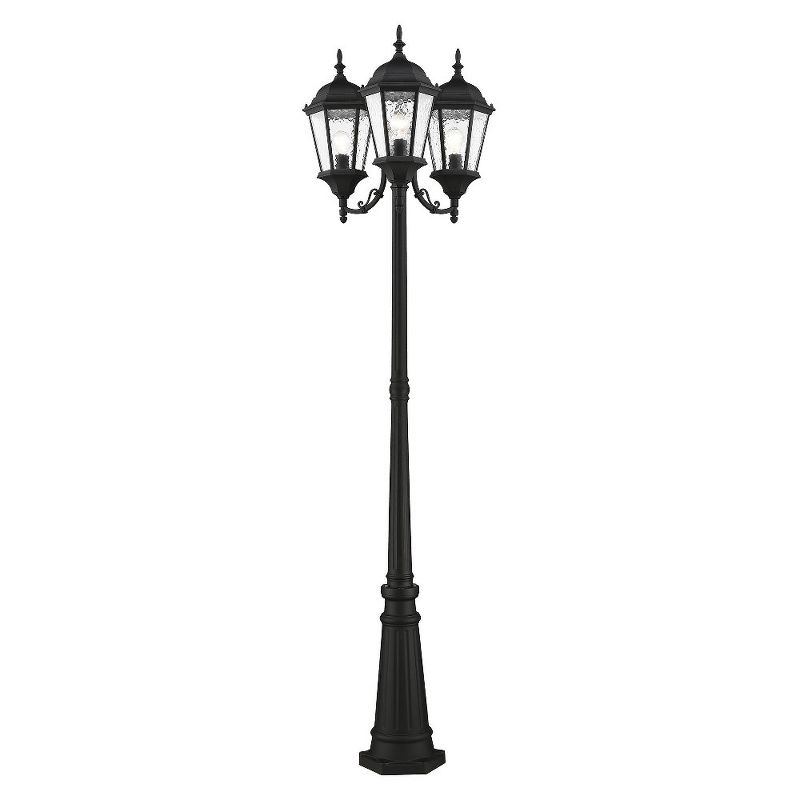 Livex Lighting Hamilton 3 - Light Post Light in  Textured Black