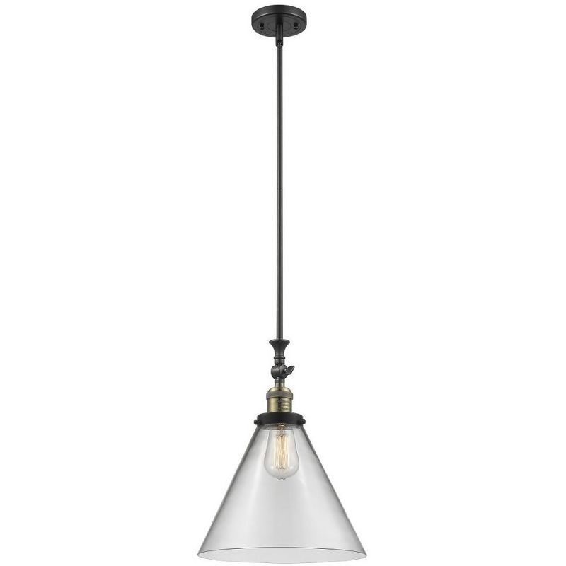 Innovations Lighting Cone 1 - Light Pendant in  Black Antique Brass
