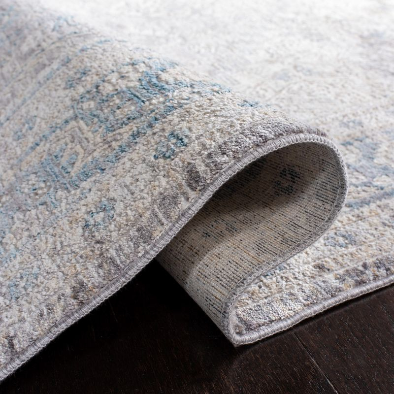 Dream DRM411 Power Loomed Indoor Area Rug - Grey/Blue - 6'7"x6'7" - Safavieh