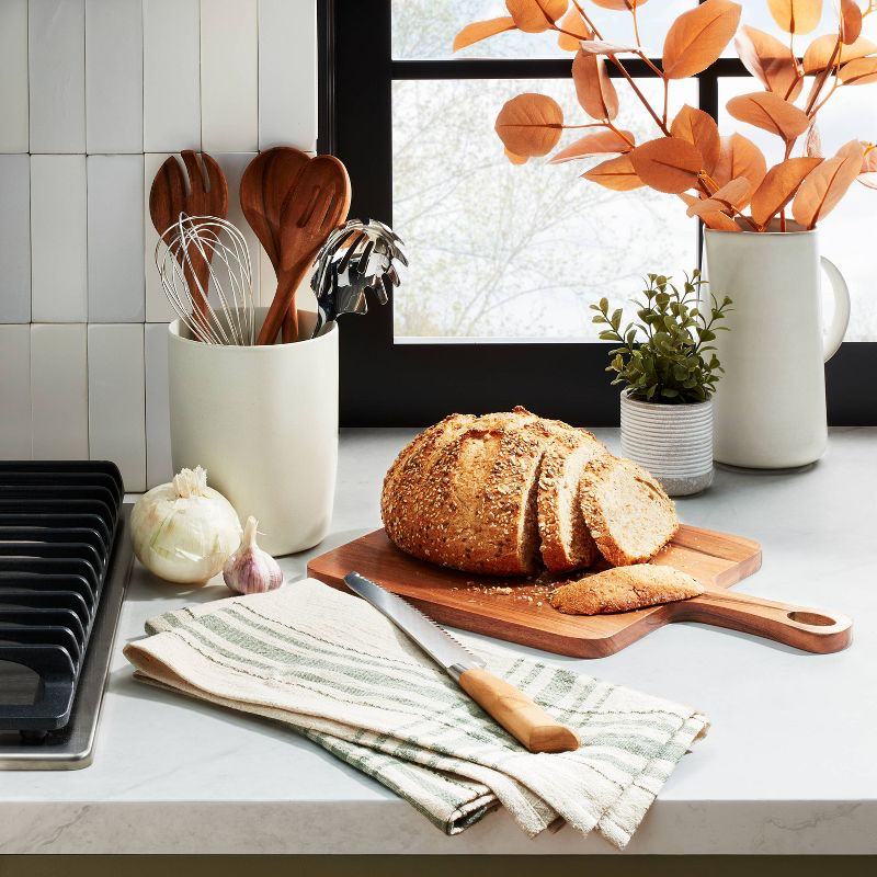 11"x16" Wood Cutting & Serve Board Brown - Hearth & Hand™ with Magnolia