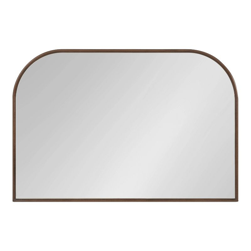 36" x 24" Caskill Framed Arch Wall Mirror Bronze - Kate & Laurel All Things Decor: Mantel Decor, No Assembly Required
