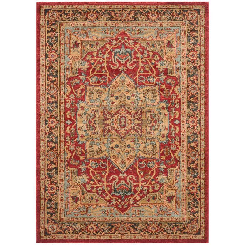 Mahal MAH625 Power Loomed Indoor Accent Rug - Natural/Navy - 3'x5' - Safavieh.