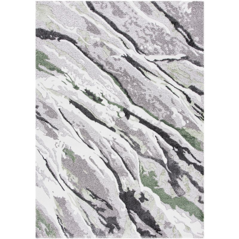 Century CTY324 Power Loomed Area Rug - Grey/Green - 6'7"x9' - Safavieh.