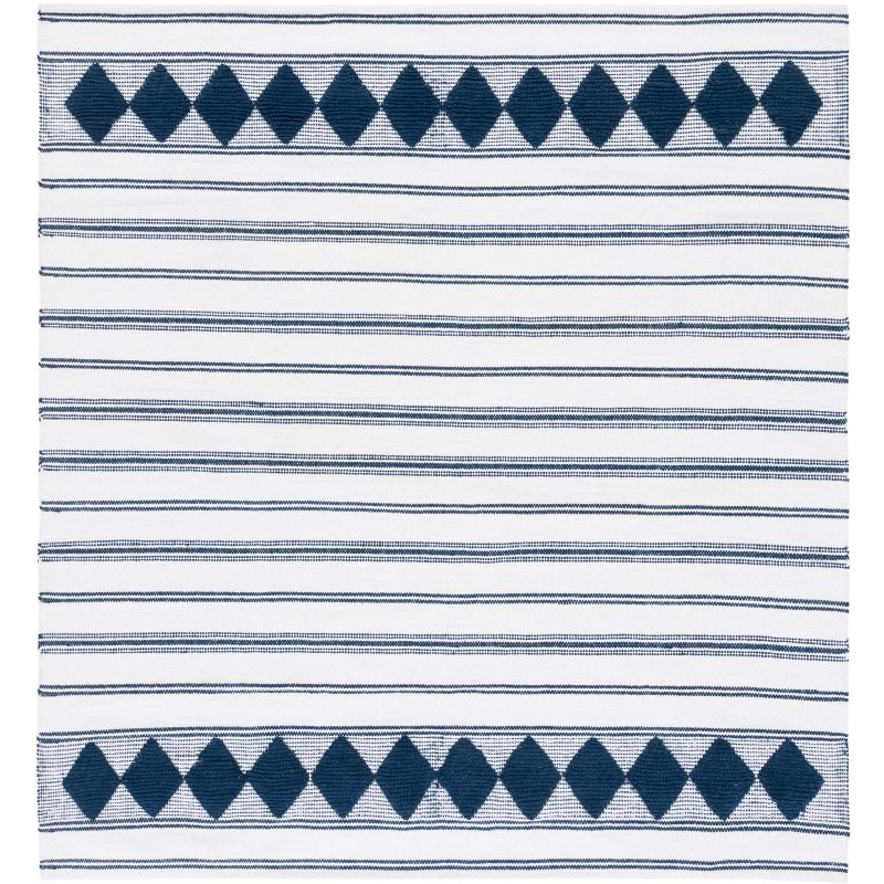 Montauk MTK708 Hand Woven, Flat Weave Indoor Area Rug - Navy/Ivory - 6'x6' - Safavieh