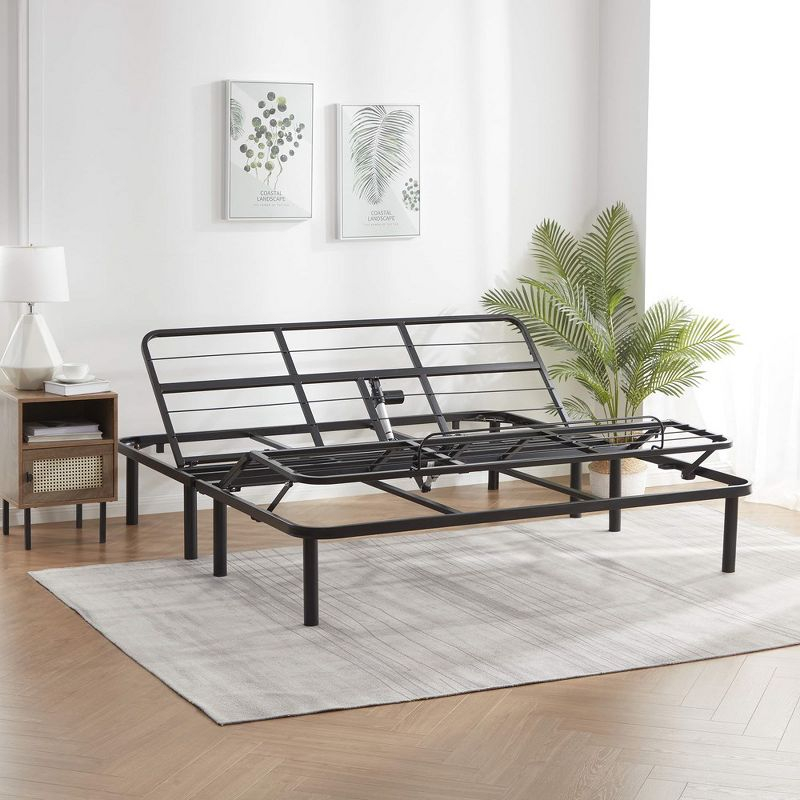 Bryt Basic Adjustable Bed Base, Queen Size Bed Frame with Motorized Head and Foot Incline and Wireless Remote