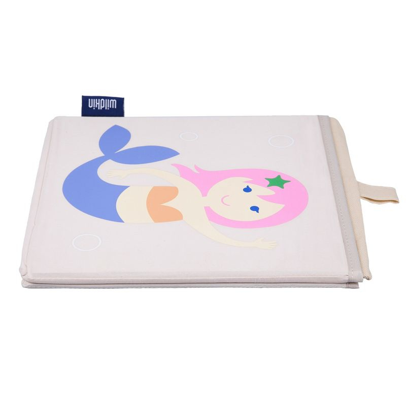 Wildkin 10 Inch Kids Canvas Toy Storage Cube  (Mermaids)