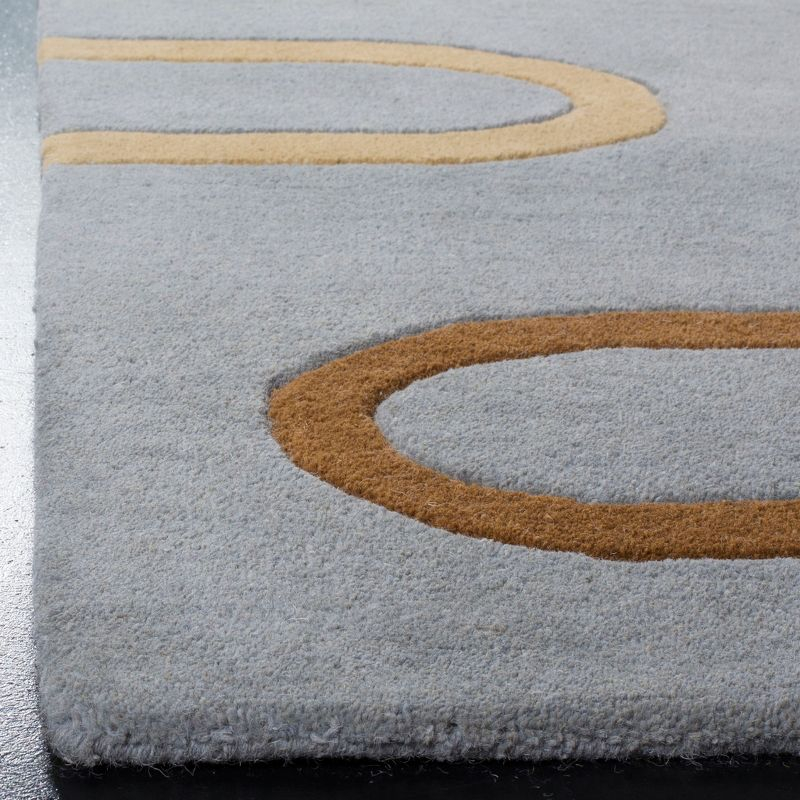 Soho SOH801 Hand Tufted Indoor Area Rug - Blue/Multi - 6'x6' - Safavieh