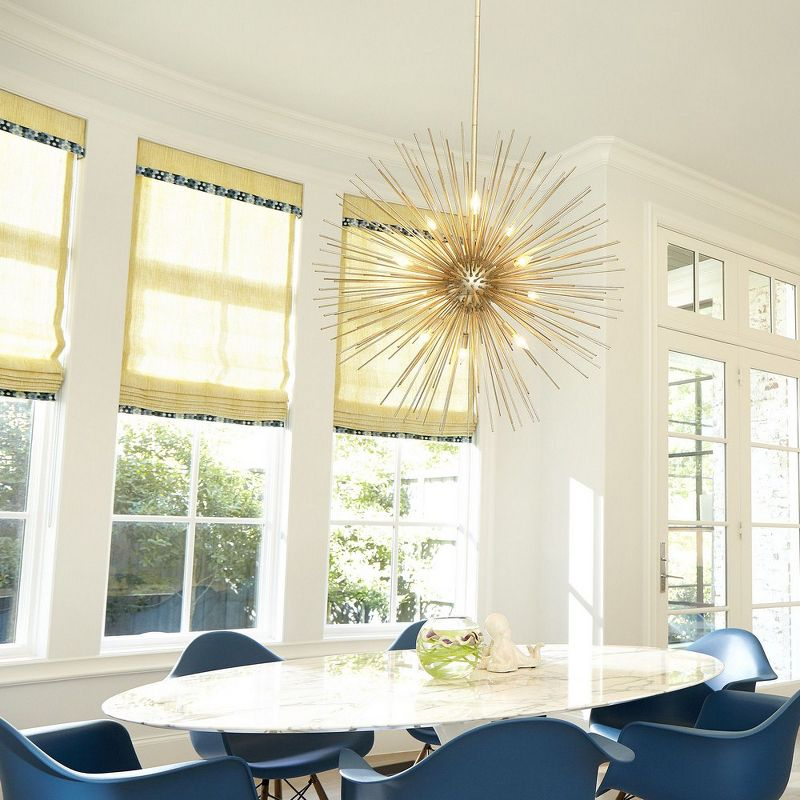 Quorum Lighting ELECTRA 10-Light Pendant, Gold Leaf, 35 Width, 35 Height