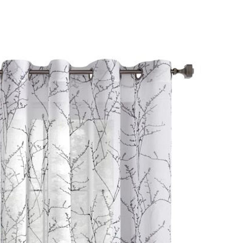 Commonwealth Lisette Grommet Curtain Panel Window Dressing - 52x84", White