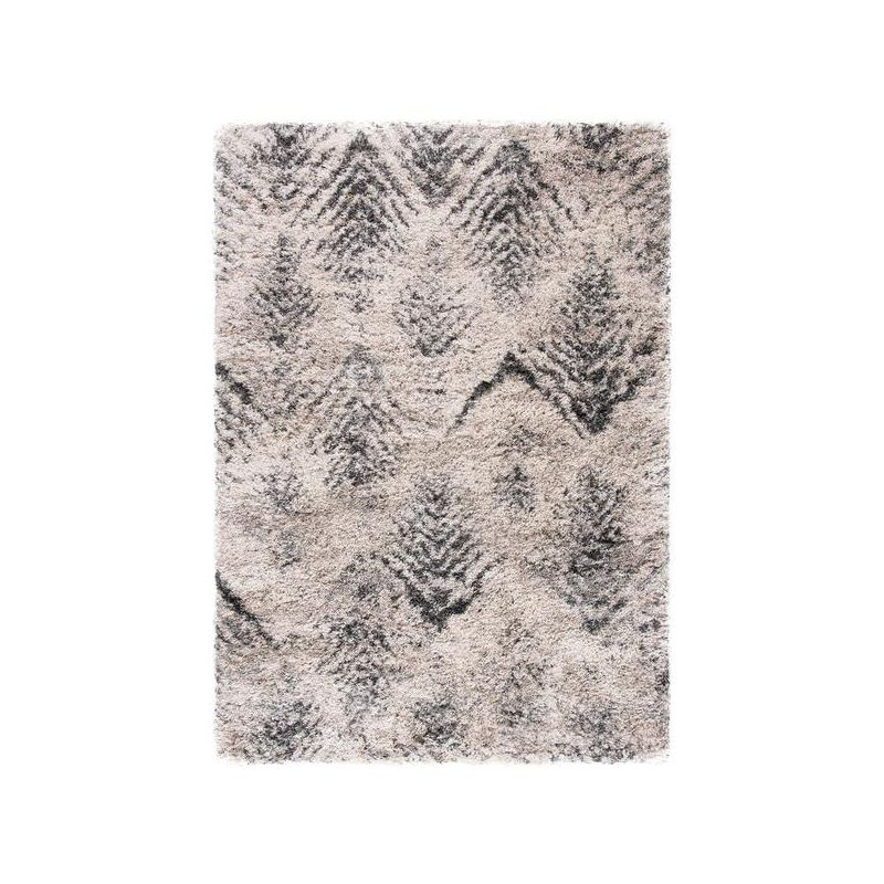 Iceland Shag ISG514 Power Loomed Accent Rug - Cream/Grey - 2'x3' - Safavieh
