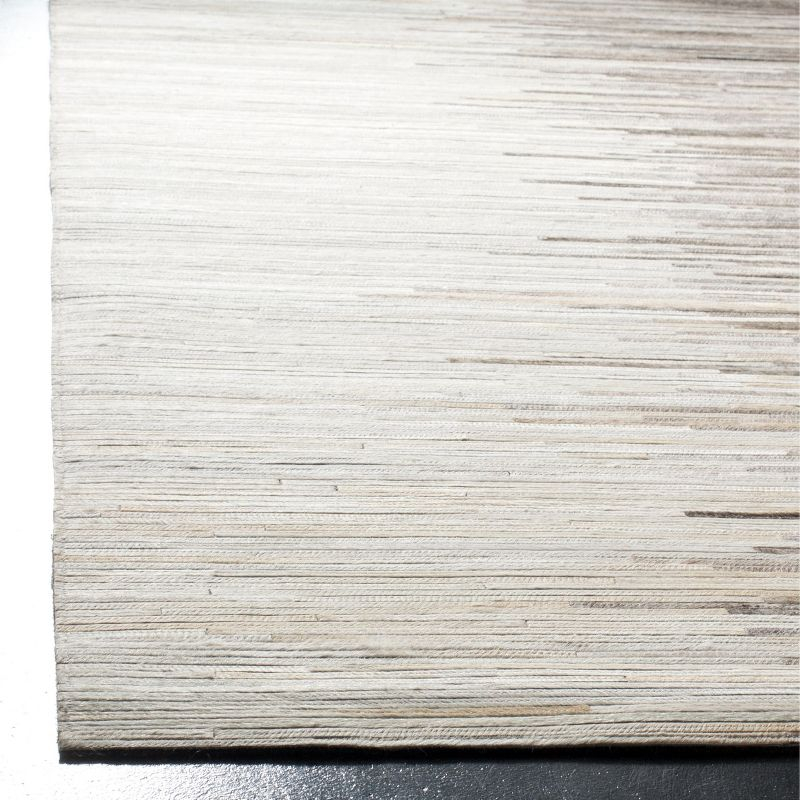 Studio Leather STL225 Hand Woven Area Rug - Charcoal/Ivory - 5'x8' - Safavieh.