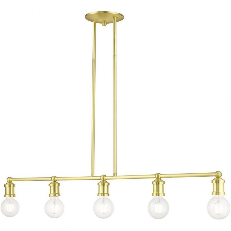 Livex Lighting Lansdale 5 - Light Chandelier in  Satin Brass