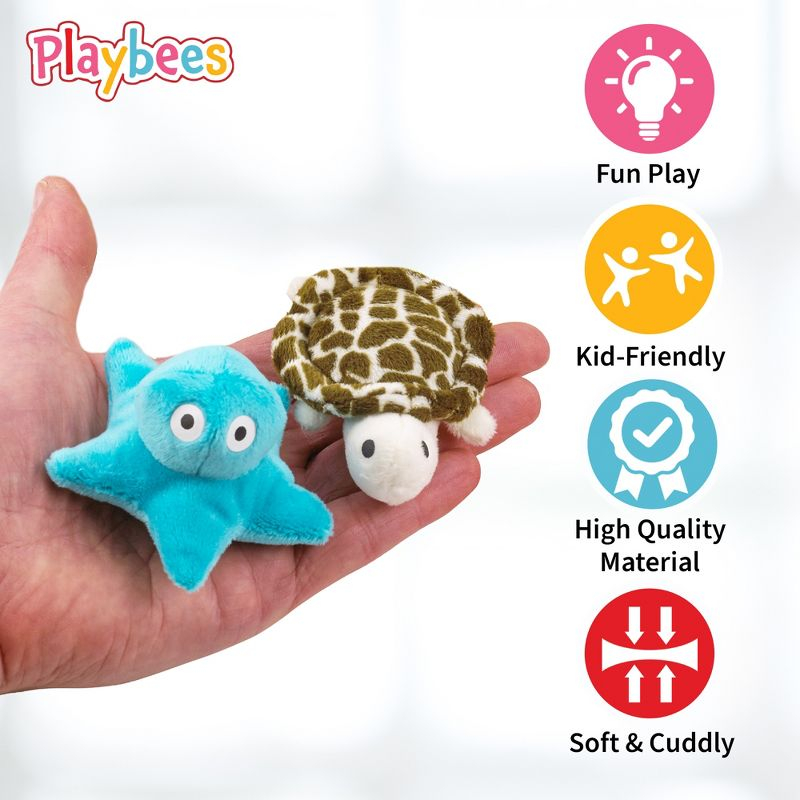 Playbees Sea Animal Plush Toys 24 Pack