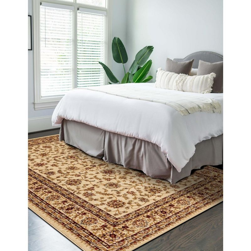 Unique Loom Voyage Collection Area Rug - St. Louis (10'  x 14' 1" Rectangle Cream/Brown)