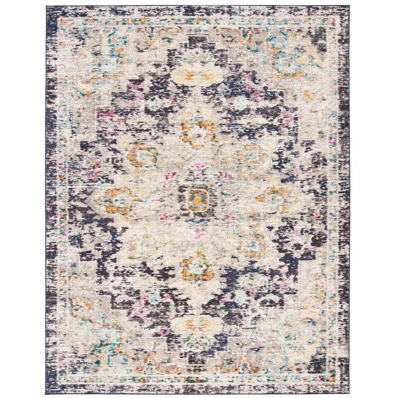Madison MAD473 Power Loomed Indoor Area Rug - Black/Gold - 8'x10' - Safavieh