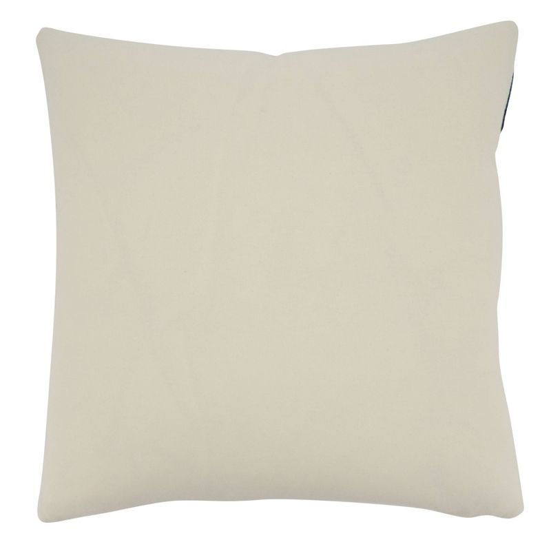 Deny Designs 18"x18" Coral Design Cotton Square Throw Pillow Cover Ivory : 20x20 Inch Polyester, Machine Washable Cloth Napkins