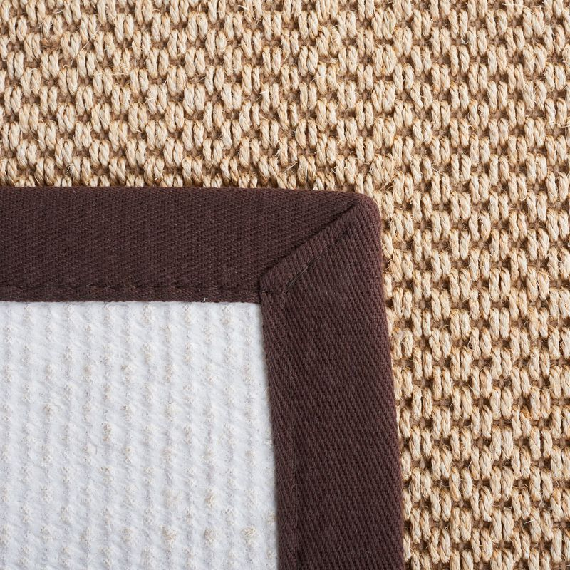 Natural Fiber NF141 Power Loomed Area Rug - Maize/Brown - 5'x8' - Safavieh.