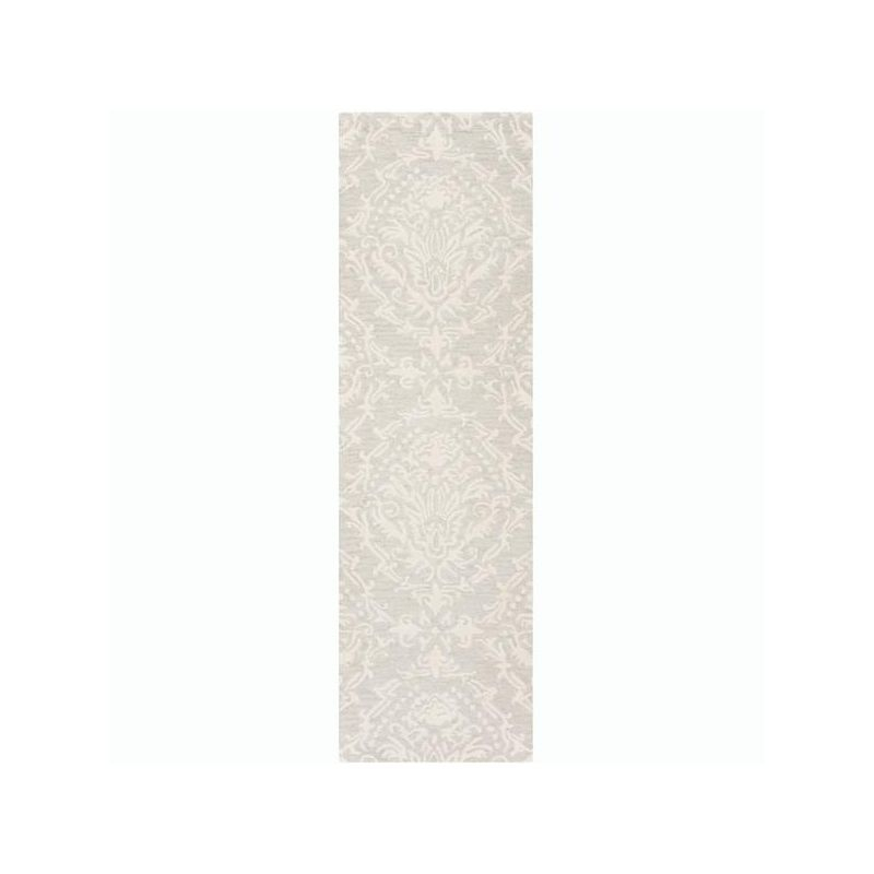 Blossom BLM107 Hand Tufted Indoor Runner Rug - Sage/Ivory - 2'3"x8' - Safavieh
