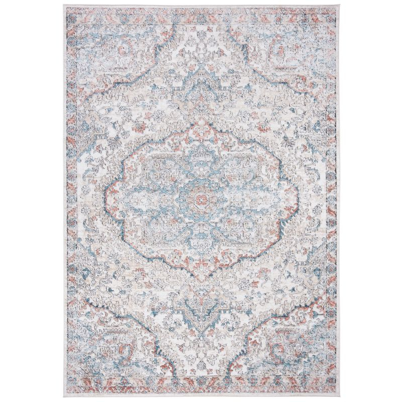 Oregon ORE812 Power Loomed Area Rug - Grey/Blue - 5'1"x7'6" - Safavieh.