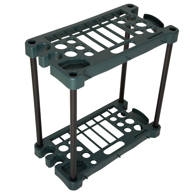 Fleming Supply Compact Utility Garden Tool Storage Rack – 23" x 12.5" x 24"