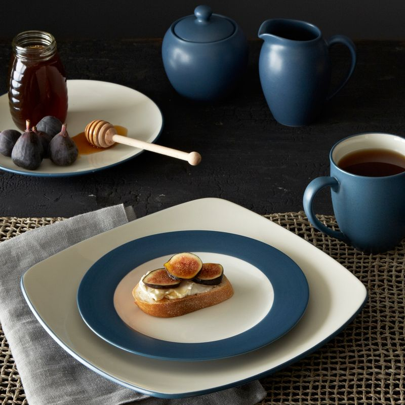 Noritake Colorwave Blue 4-Piece Square Place Setting