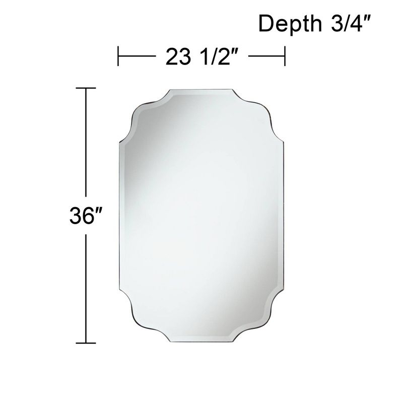 Noble Park Vita Oval Vanity Wall Mirror Rustic Industrial Beveled Distressed Bronze 23 1/2" Wide for Bathroom Bedroom Living Room Home Office Entryway
