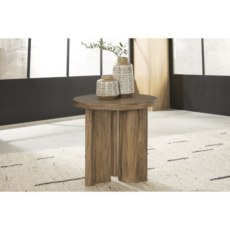 Signature Design by Ashley Austanny End Table, Warm Brown