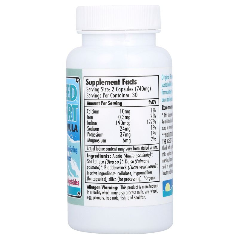 Maine Coast Sea Vegetables Seaweed Support, Original Formula, 60 Capsules