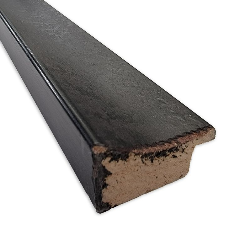 Amanti Art Dappled Black Brown Narrow Wood Picture Frame Opening Size 18x22 in.