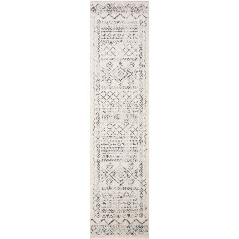 Tulum TUL268 Power Loomed Runner Rug - Ivory/Grey - 2'x21' - Safavieh.