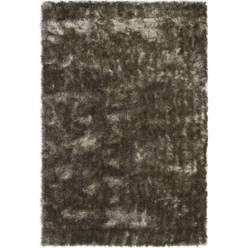 Paris Shag SG511 Hand Tufted Indoor Area Rug - Silver - 6'x9' - Safavieh