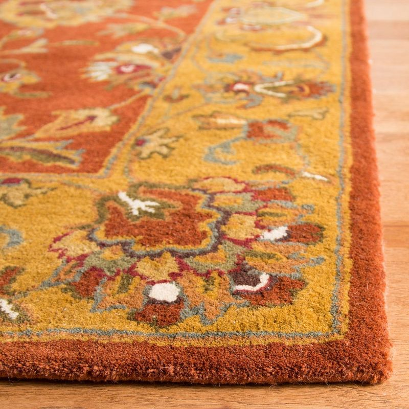 Heritage HG820 Handmade Accent Rug - 2'x3' - Red/Natural - Safavieh